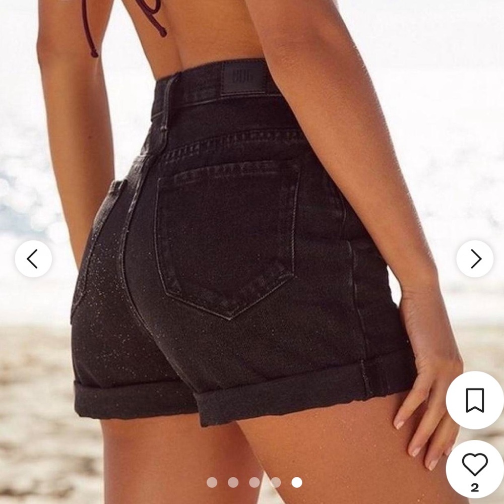 BDG Urban Outfitters Black Jean Mom Shorts Size W25